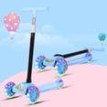 thumbnail image 1 of Trottinette Pliable pour Enfants Trottinette à Pousser Pliable Trottinette à Roue Clignotante Trottinette pour Enfants Pliable Planeur à 3 Roues Clignotantes Poussée Hauteur Réglable Plateau Grand pour Garçons Filles de 2 à 8 Ans Bleu, 1 of 1
