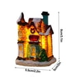 thumbnail image 3 of PENGXIANG Christmas Village LED Lighted Christmas Village Houses with Figurines  Christmas Village Collection Indoor Room Decor - Collectible Buildings, 3 of 14