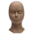 thumbnail image 2 of Baohd Silicone Formation Mannequin Tête pour la Formation Professionnelle Utiliser Visage Tête Noir Moule de Tête, 2 of 9