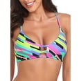 thumbnail image 3 of RELLECIGA Haut de Bikini Triangle Long à Bretelles pour Femme, 3 of 6