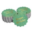 thumbnail image 1 of Inkdotpot Gold Foil Paper Hang Tags Happy Birthday Favor Tags 100 Pieces, 1 of 6