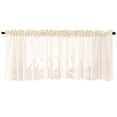 thumbnail image 2 of Curtains for Living Room Sheer Valances for Windows Small Window Kitchen Curtains for Living Room Bathroom Cafe Laundry Basement Curtains for Living Room, 2 of 2