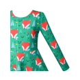 thumbnail image 5 of Girls Dress Green Forest Red Fox Long Sleeve Sundress 4 Years, 5 of 5