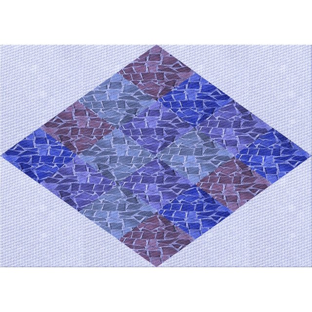 Ahgly Tapis Rectangulaire Lavable en Machine Intérieur Transitionnel Violet Pervenche, 4 Pieds x 6 Pieds