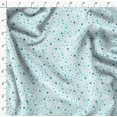 thumbnail image 4 of Soimoi Green Heavy Satin Fabric Stars Star Print Fabric by the Yard 54 Inch Wide, 4 of 6