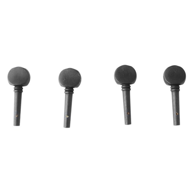 4 Pcs Piquet de Violon Réglable, Portable Apparence Fine Bois Piquet de Violon Remplacement Noir