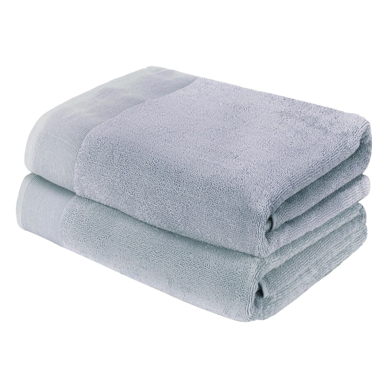 Ensemble de 2 serviettes de bain en coton à torsion zéro 600 GSM Camelot