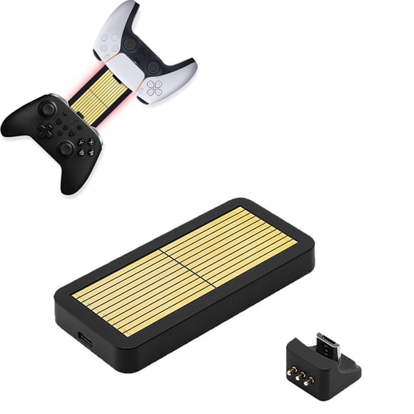 Support de Chargement pour Manette de Jeu PS5/Xbox One/Switch Pro avec Indicateur de Charge Indépendant