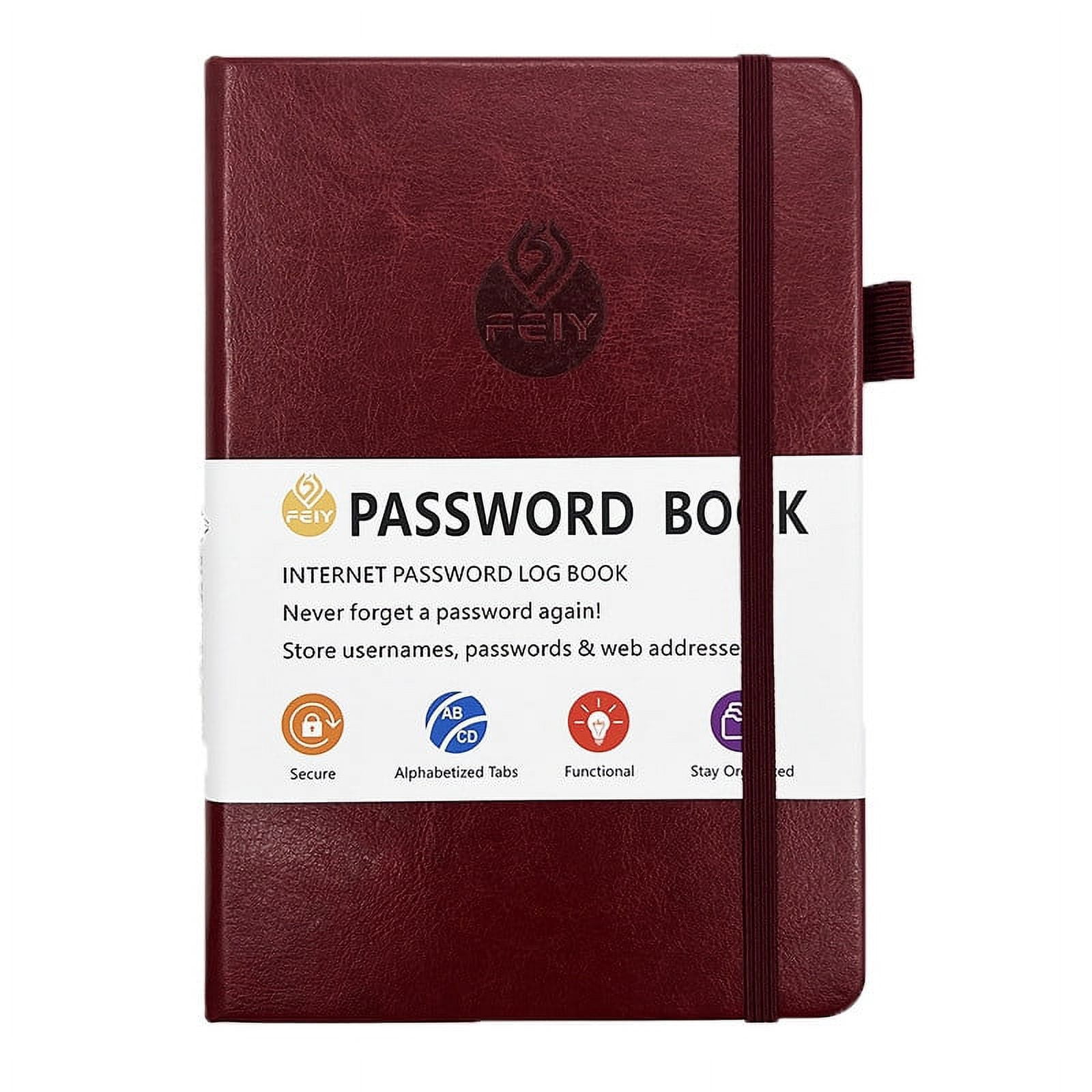 Teissuly New Address book with Alphabetical Tabs, Hardcover Password Keeper and Telephone Book Address Organizer Record Contacts, Journal Notebook for Home or Office