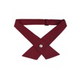thumbnail image 1 of INSPIRE CHIC Nœud Papillon Unisexe d'Uniforme Scolaire Uni à Boutons Réglables à Croisillons Rouge Vin Taille Unique, 1 of 6