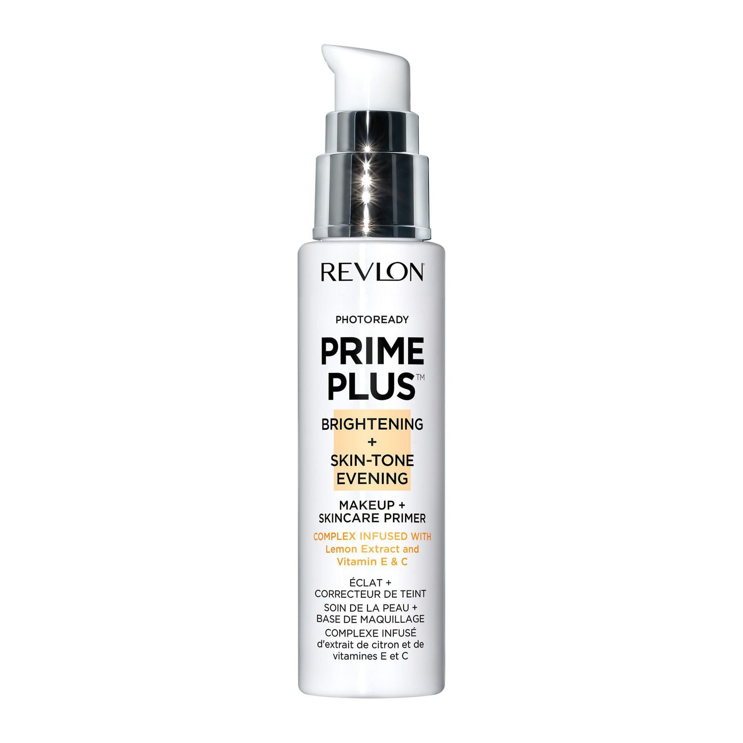 Revlon Photoready Prime Plus Éclaircissant + Maquillage de Soirée Teint + Base de Soin