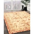 thumbnail image 2 of Ahgly Company Indoor Square Abstract Sun Yellow Oriental Area Rugs, 7' Square, 2 of 6