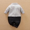 thumbnail image 2 of PatPat Baby Gentleman Faux-two Long Sleeve Jumpsuit (loose shape), 2 of 6
