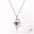thumbnail image 4 of Collier Pendentif Projection Forme Creuse 100 Langues Je t'Aime Cadeau, 4 of 9