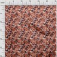 thumbnail image 3 of oneOone Viscose Chiffon Orange Fabric Abstract Floral Sewing Craft Projects Fabric Prints By Yard 42 Inch Wide, 3 of 5