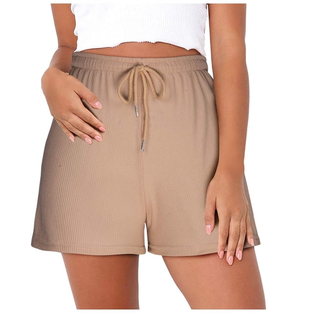 Birdeem Womens Fashion Casual Spring and Summer Solid Color Loose Fitness Running Shorts