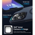 thumbnail image 4 of Entronix Heavy Duty Case For iPhone 15 Pro Max,14 Pro Max, Translucent Matte Back, Magnetic Sturdy Case, Black, 4 of 5
