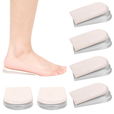 Auidy_6TXD 2 Pairs Adjustable Heel Lift Insoles for Women Men, 3 Layers Orthopedic Height Increase Inserts Shoe Lift for Leg Length Discrepancies, Heel Pain, Achilles tendonitis