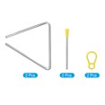 thumbnail image 3 of Unique Bargains 15' Percussion Triangle Musical en Acier, 2 Pcs avec Bâton pour Batterie, 3 of 4