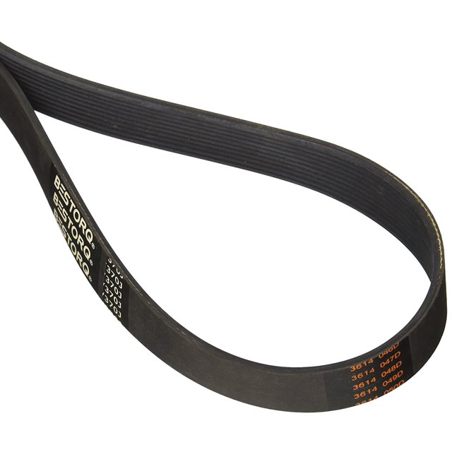BESTORQ 180J6 Rubber V-Belt PJ V-Ribbed 6 Ribs 18"" Length x 0.558"" Width x 0.17"" Height