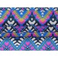 thumbnail image 5 of oneOone Velvet Medium Blue Fabric Ikat Sewing Craft Projects Fabric Prints By Yard 58 Inch Wide, 5 of 5