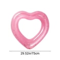 thumbnail image 3 of Extra-Thick Heart Love Swim Ring, Inflatable Swimming Pool Float, Antis-Roll Design, 3 of 6