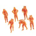 thumbnail image 3 of Milaget 6 Pieces Miniature Model Figures Creative Resin for Art Projects Accessories 2.8cm Height, 3 of 9