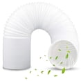 thumbnail image 1 of Flexible Ac Hose, Portable Ac Air Conditioner Hose With Steel Ring Reinforcement, Polypropylene Material, Expandable To 80 Inches, Anti-Clockwise Thread For Hassle-Free Installation, 1 of 5