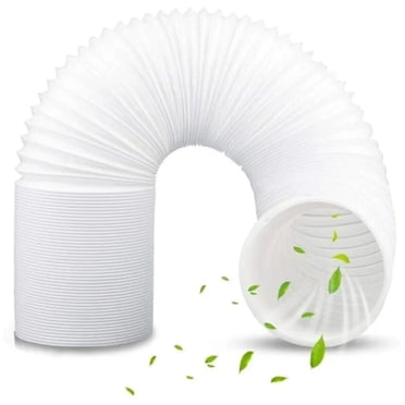 Flexible Ac Hose, Portable Ac Air Conditioner Hose With Steel Ring Reinforcement, Polypropylene Material, Expandable To 80 Inches, Anti-Clockwise Thread For Hassle-Free Installation