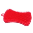 thumbnail image 2 of MesaSe Silicone Sponges Dish Scrubber Kitchen Wash Heat-Resistant Non-Stick Cleaning Brush Random Color, 2 of 8
