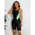 thumbnail image 4 of Charmo Womens Boyleg Unitard Swimsuits Racerback Athletic One Piece Bathing Suits, 4 of 6