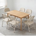 thumbnail image 2 of YLGJ Metal Folding Chairs Set of 6, PU Padded Stackable Gray, 2 of 7