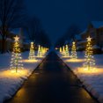 thumbnail image 3 of Bwiyojiz Home Decor Christmas Decorations Holiday Products LED Solar Lights Tree Warm Color Colored Light Two Options 8 Lighting Modes Decoration Outdoor Garden Patio 1pcs, Gifts for Mom, Green, 3 of 9