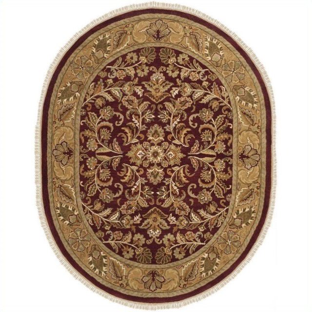 Safavieh Tapis Ovale Heritage en Rouge / Or