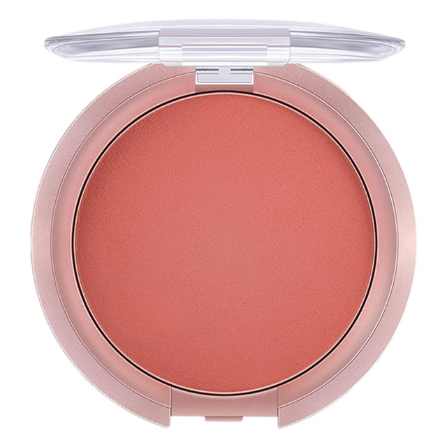 HILABEE Fard à Joues Visage Lisse Compact Mini Multifonction Cosmétique Facile à Colorer Fin Rouge E