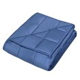 thumbnail image 4 of Gymax 10 lbs 41'' x 60'' Cooling Weighted Blanket Luxury Cooler Version Blue, 4 of 8
