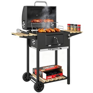 Outsunny 20" Charbon BBQ Grill avec grille de charbon réglable