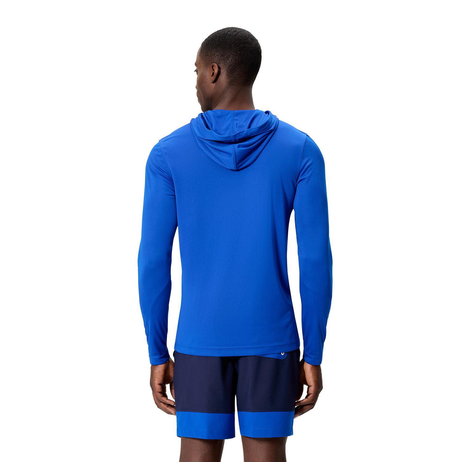 Haut à capuchon de bain manches longues couleur unie Speedo pour hommes