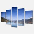 thumbnail image 2 of Boats in Pokhara Lake - Modern Seashore Canvas Wall Art, 2 of 3