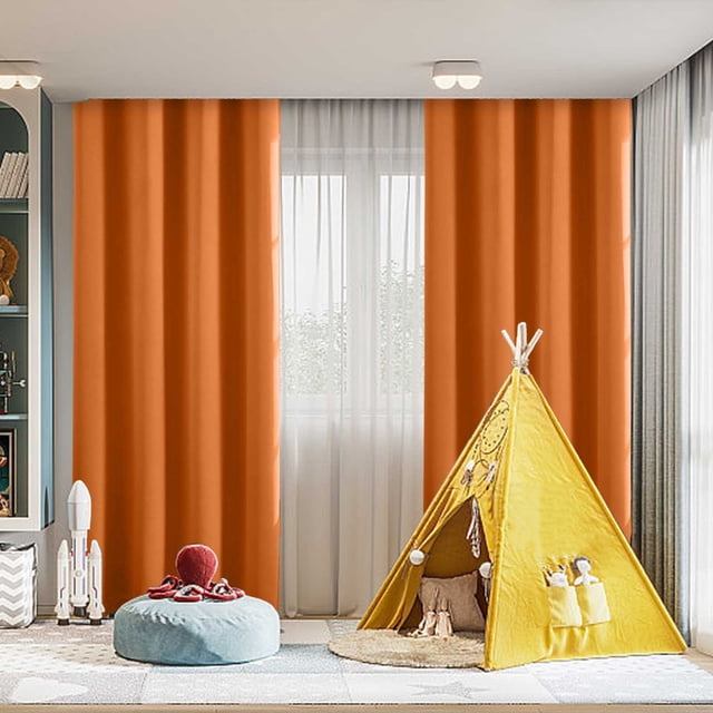 63x52 Inch Blackout Window Curtains, Luxury Bedroom Drapes with Complete Light Blocking and Noise Reduction