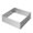 Silver, variant on BMYJ Cake Ring Stainless Steel Adjustable, Rectangle Shaped Detachable Mousse Cake Cutter, DIY Baking Tool, Cake Cutter, and Baking Mold for Birthday Cake, Dessert, and Pastry