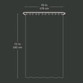 thumbnail image 4 of Mainstays Recycled Fabric Decorative Shower Curtain, 4 of 7