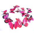 thumbnail image 1 of 12 pcs Creative 3D Double Wings Butterfly Art DIY Sticker 3D Wall Stickers for Home Decoration, 1 of 1