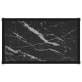 thumbnail image 3 of vidaXL Console Table Black 60x35x75 cm Tempered Glass, 3 of 4