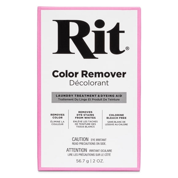 RIT Color Remover Powder - Pre-Dye Fabric Preparation, Chlorine-Free, 57 g (2 oz)
