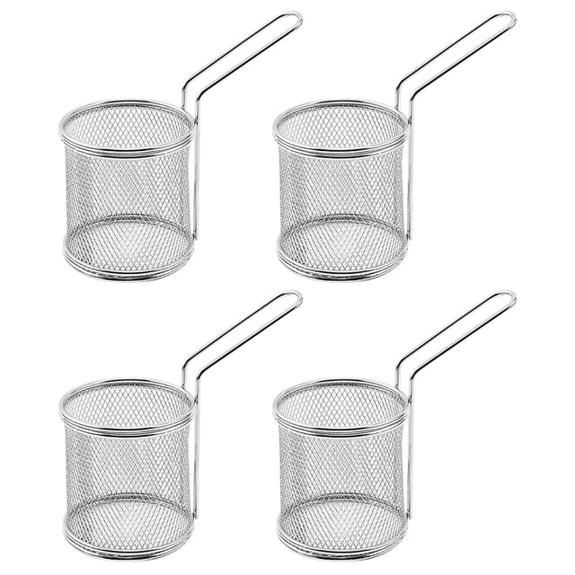 4 Pcs Panier de Friture Réutilisable Ustensiles de Magasin Alimentaire Support de Nourriture Frit Panier de Poulet Frit