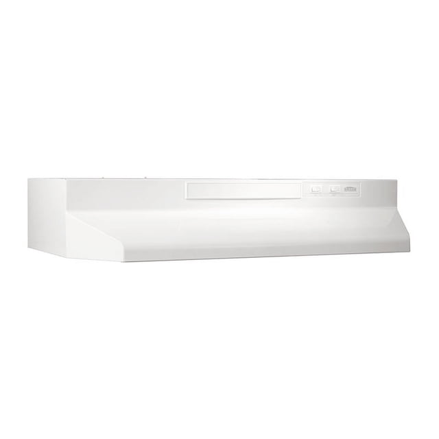 Broan-NuTone F403011 30 Inch 4 Way Convertible Under Cabinet Range Hood, White
