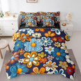 thumbnail image 1 of Ensemble de couette de fleur de fille hippy YST, jumeau, 7 pièces, 1960 Vintage Flowers, Flower Power, 1 of 5