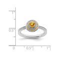 thumbnail image 4 of Bague Solitaire Citrine 1/4 Carat (ctw) en Argent Sterling, 4 of 5