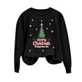 thumbnail image 4 of EGNMCR Chandails en Molleton à Capuche pour Femmes, Chandails en Molleton pour Femmes, Chandail à Capuchon Décontracté à Manches Longues de Noël Mode Décontractée à Manches Longues Col Rond Imprimé Chandails en Molleton Blouse pour Femmes, 4 of 4